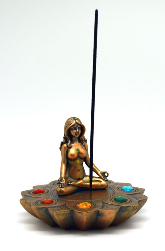 Bronze Colored Chakra Stone Incense
